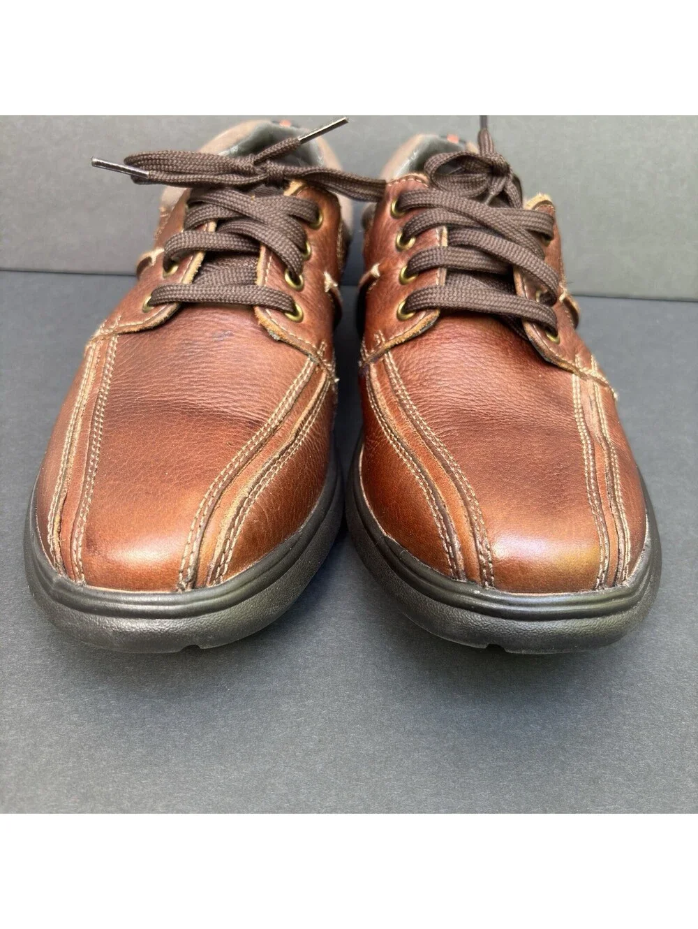 Clarks Collection Mens Cotrell Walk Shoes Casual Brown Ortholite Comfort Sz 10M